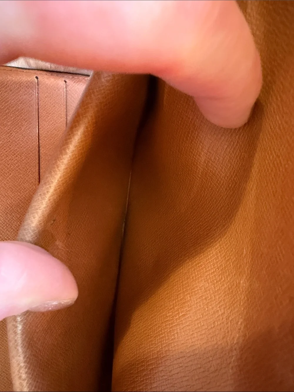 Louis Vuitton Brown Monogram Wallet with Gold Chain